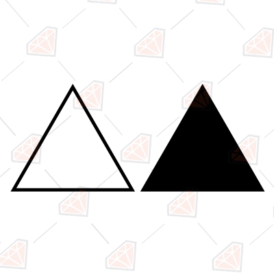 Simple Triangle SVG Files, Triangle Shape SVG Instant Download Geometric Shapes