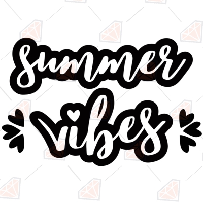 Summer Vibes Svg Cut Files, Summer Cricut Files Summer
