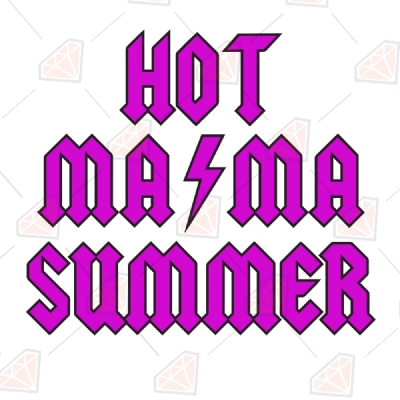 Pink Hot Mama Summer Svg | Mama Svg Cricut Files  Summer