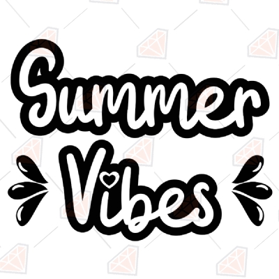 Summer Vibes SVG | Summer Design Cricut Files For Shirt T-shirt SVG