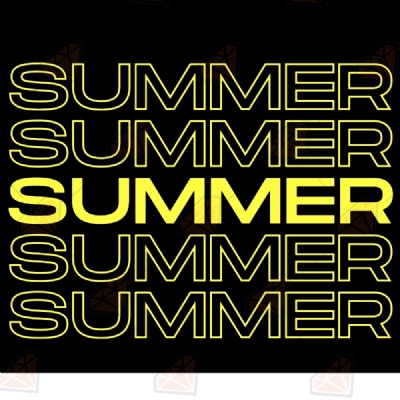 Yellow Summer Svg Cut Files For Shirt, Summer Shirt Digital Files T-shirt