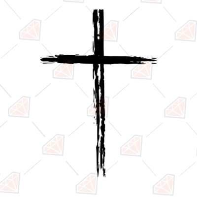 Grunge Cross Svg | Distressed Cross Svg Vector File Christian SVG