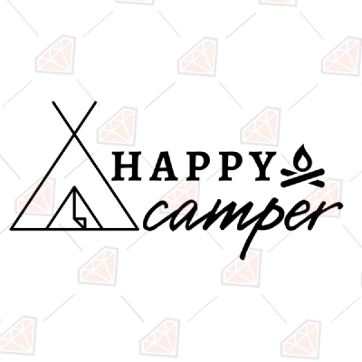 Happy Camper SVG, Cricut Happy Camper SVG, Instant DOWNLOAD Summer