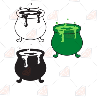 Cauldrons SVG, Cauldrons Clipart Instant Download Halloween SVG