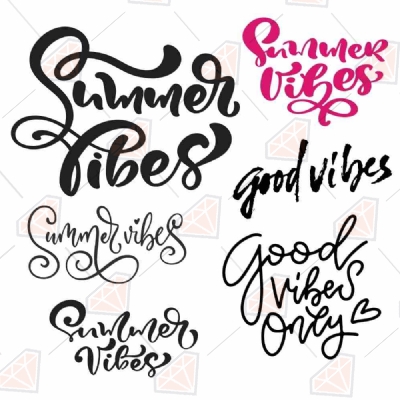 Summer Vibes SVG Bundle, Summer Vibes Instant Download Summer SVG