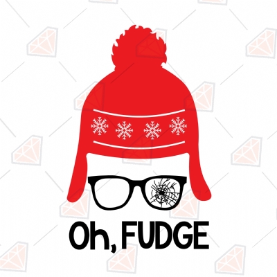 Christmas Oh, Fudge SVG Cut File Christmas