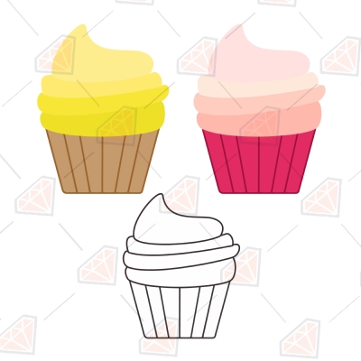 Cupcake SVG Bundle Snack