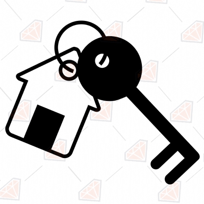 House Key SVG Cut Files Vector Objects