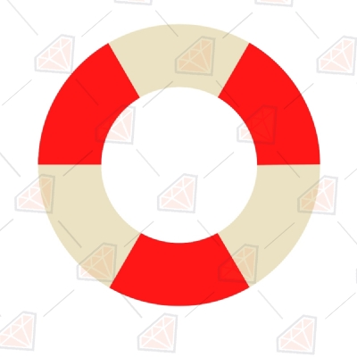 Swim Ring Svg Vector File, Sea Ring Cricut Files Summer