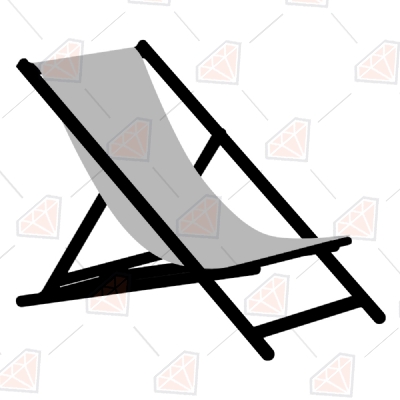 Beach Chair Svg Vector File, Beach Clipart Files Summer