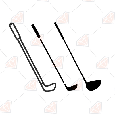 Golf Stick Bundle SVG, Golf Club Instant Download