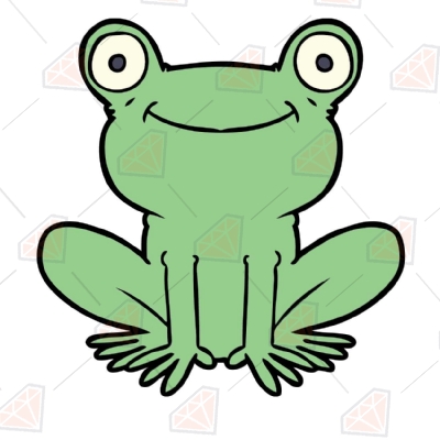 Frog SVG, Frog Cut File Instant Download Wild & Jungle Animals SVG