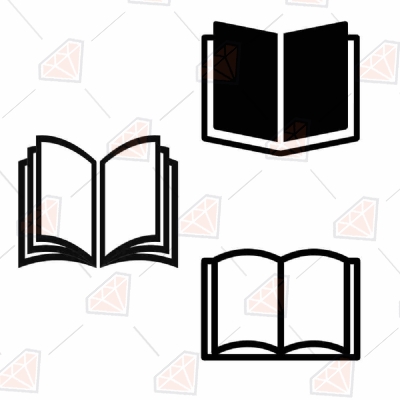 Open Book SVG Vector File School