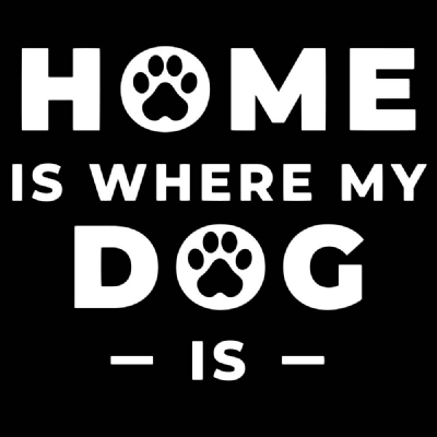 Home is Where My Dog Is SVG, Dog Lover SVG T-shirt