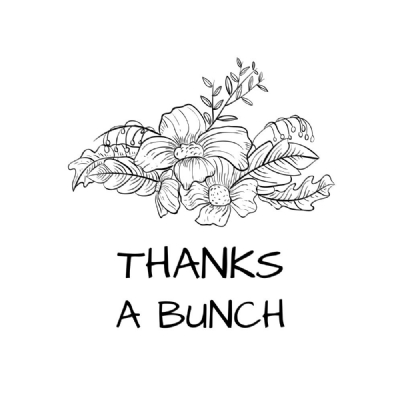 Thanks a Bunch SVG, Bunch Of Flowers SVG Digital Download Plant and Flowers