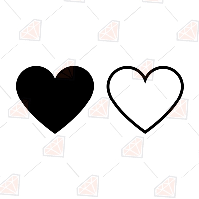 Free Hearts SVG Cut File, Hearts Instant Download Free SVG