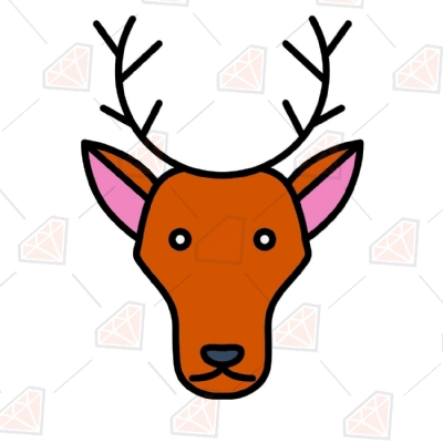 Deer SVG, Deer Clipart Vector Instant Download Wild & Jungle Animals SVG