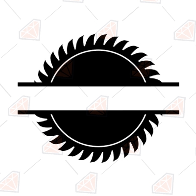 Saw Blade Monogram SVG Cut Files | Carpenter Saw SVG Mechanical Tools