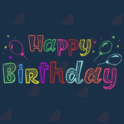 Happy Birthday Balloons and Sparklers SVG Cut Files, Happy Birthday SVG Birthday SVG