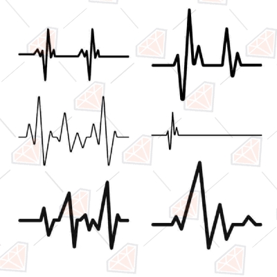 Heartbeat SVG Bundle, Heartbeat Bundle Vector Files Drawings