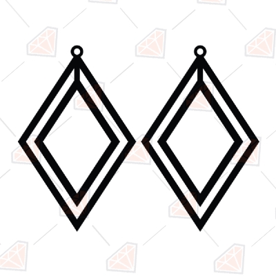 Earring Graphic Vector File, Earring SVG Clipart Files | PremiumSVG