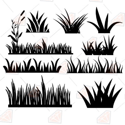 Grass SVG Bundle  Clipart & Cut Files Plant and Flowers