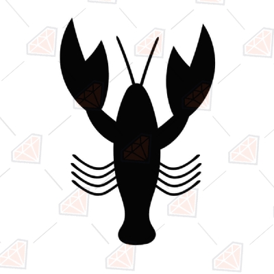 Crawfish SVG, Crawfish Clipart Instant Download Sea Life and Creatures SVG