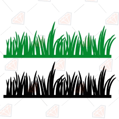 Grass SVG Clipart Files, Grass Vector File Instant Download Drawings