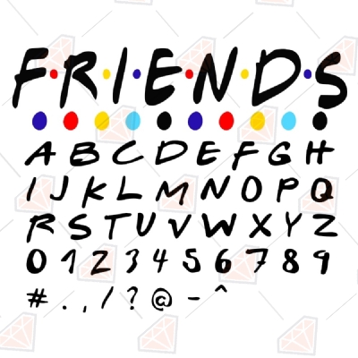 Friends Font SVG Vector Files Font