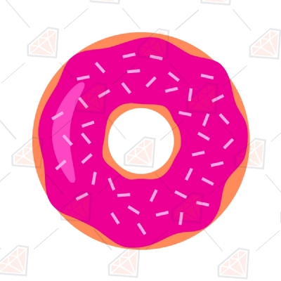 Donut SVG Vector & Clipart Cut Files Snack