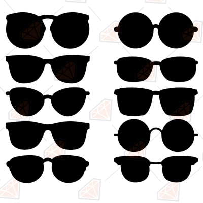 Sunglasses Bundle SVG, Sunglasses Bundle Clipart Files Bundle SVG
