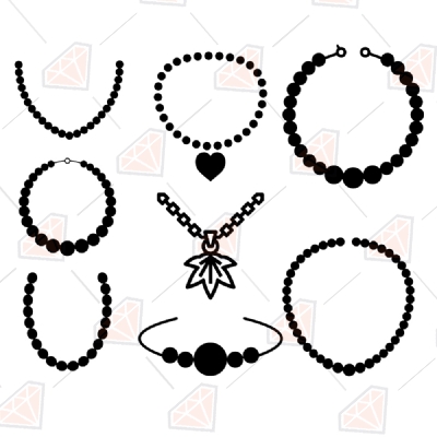 Download Necklace Bundle Svg Cut Clipart Files Necklace Png Premium Svg