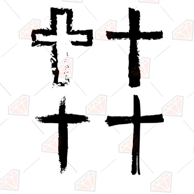 Old Rugged Cross SVG, Christian Cross Clipart Cut Files Christian SVG