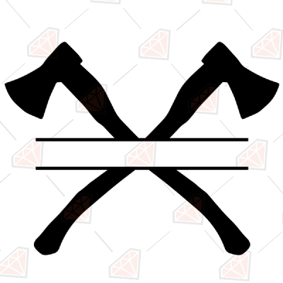 Download Crossed Axes Monogram Svg Axe Monogram Premium Svg