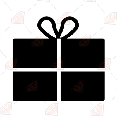 Birthday Gift Silhouette SVG Cut Files, Instant Download Birthday SVG