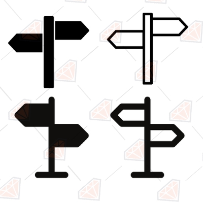 Traffic Road Signs SVG File, Traffic Road Sign Bundle Vector Files Street Signs
