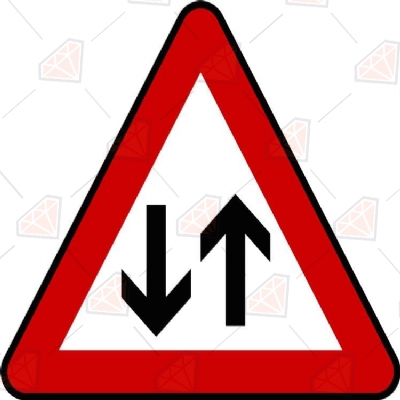 Two Way Street Sign SVG File, Street Sign Clipart Street Signs