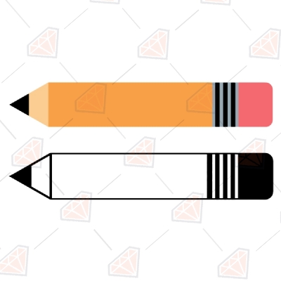 Pencil Bundle SVG Vector & Clipart Files School SVG