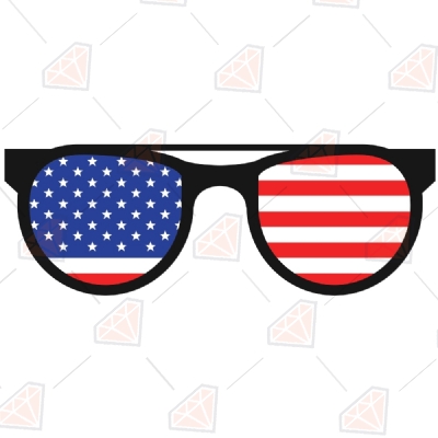 USA Sunglasses SVG | American Flag Sunglasses PNG | 4th of July SVG 4th Of July SVG