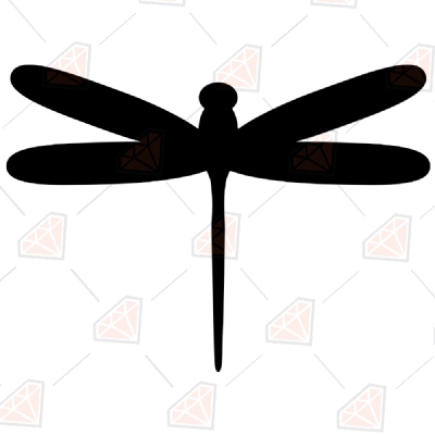 Basic Dragonfly SVG Cut File, Dragonfly Vector Instant Download Bird SVG