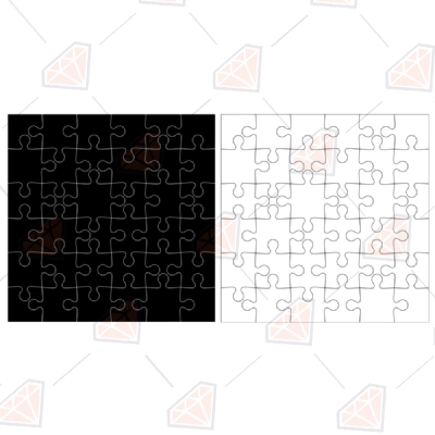 Puzzle SVG | Puzzle Template SVG Vector Objects
