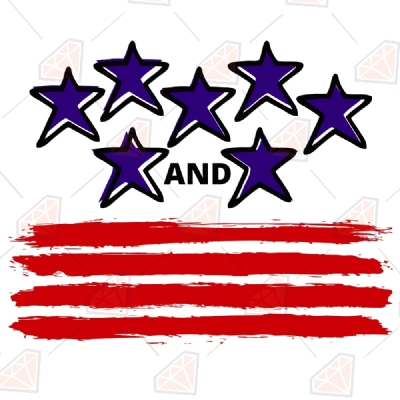Star and Stripes SVG Cut Files, USA Independece Day Svg Files 4th Of July SVG