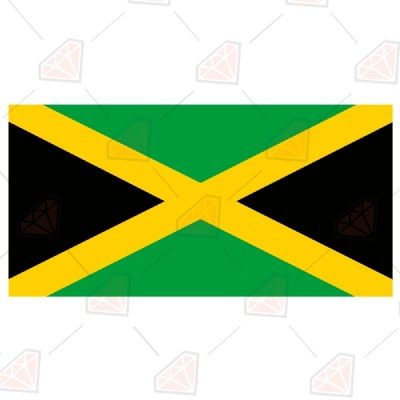 Jamaica Flag Svg Vector File Flag