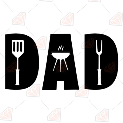 Dad Grill Master SVG, Dad Bbq SVG Cricut Files, Father's Day SVG Father's Day SVG