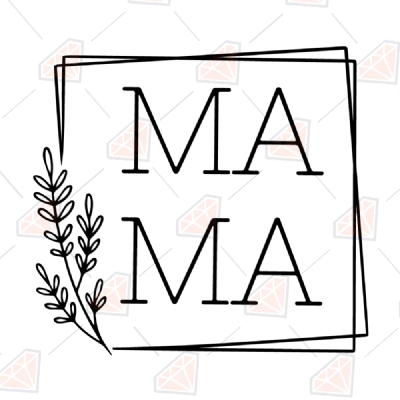 Download Floral Mama Square Svg Mother Shirt Design For Cricut Premium Svg