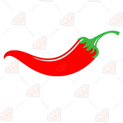 Chili Pepper Svg | Red Hot Pepper Clipart Files | PNG Fruits and Vegetables SVG