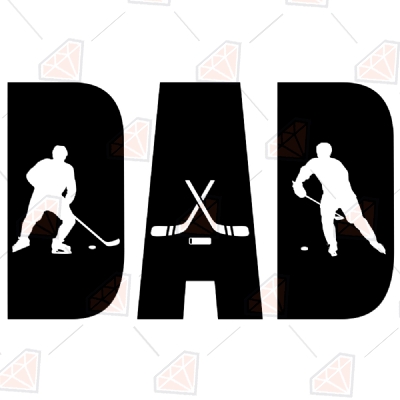 Hockey Dad SVG, Father's Day Cricut Cut Files Father's Day SVG