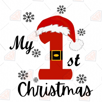 My First Christmas SVG, Meryy Christmas Baby Shirt SVG Christmas SVG