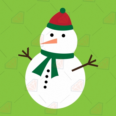 Snowman SVG Cut File Christmas
