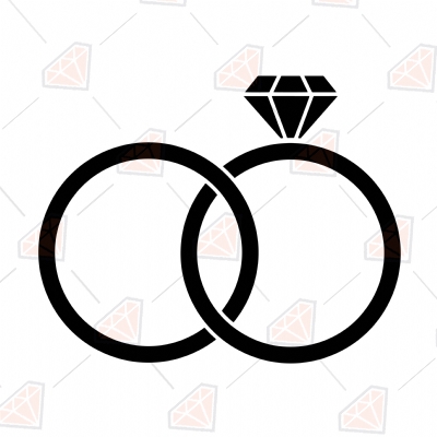 Wedding Ring SVG. Rings Instant Download | PremiumSVG